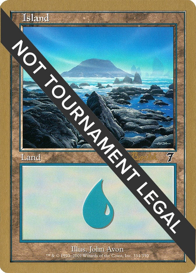 Image for Island (334) - 2001 Antoine Ruel (7ED) [World Championship Decks] - Magic: The Gathering