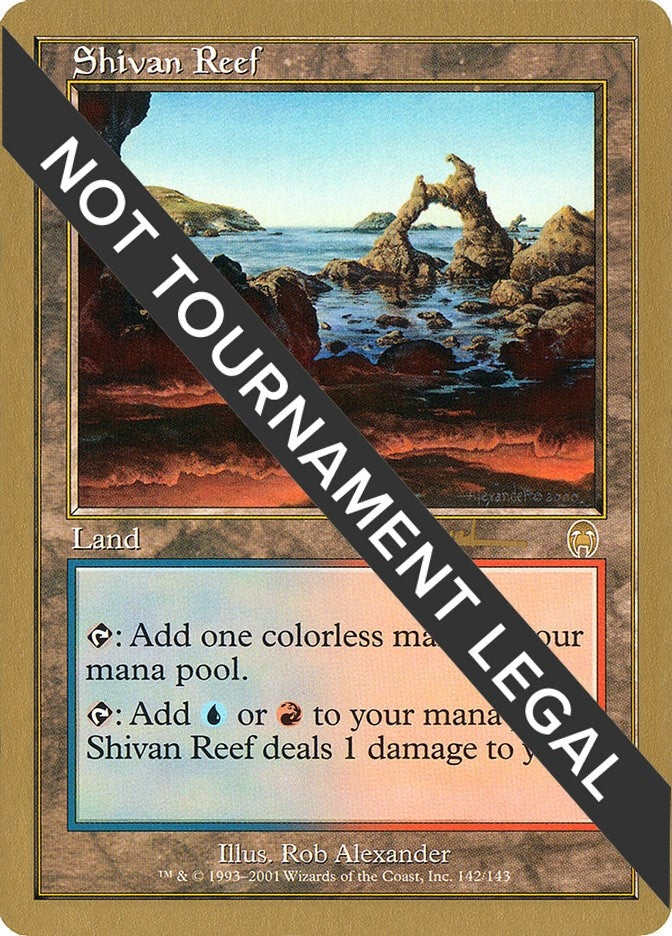 Image for Shivan Reef - 2001 Antoine Ruel (APC) [World Championship Decks] - Magic: The Gathering