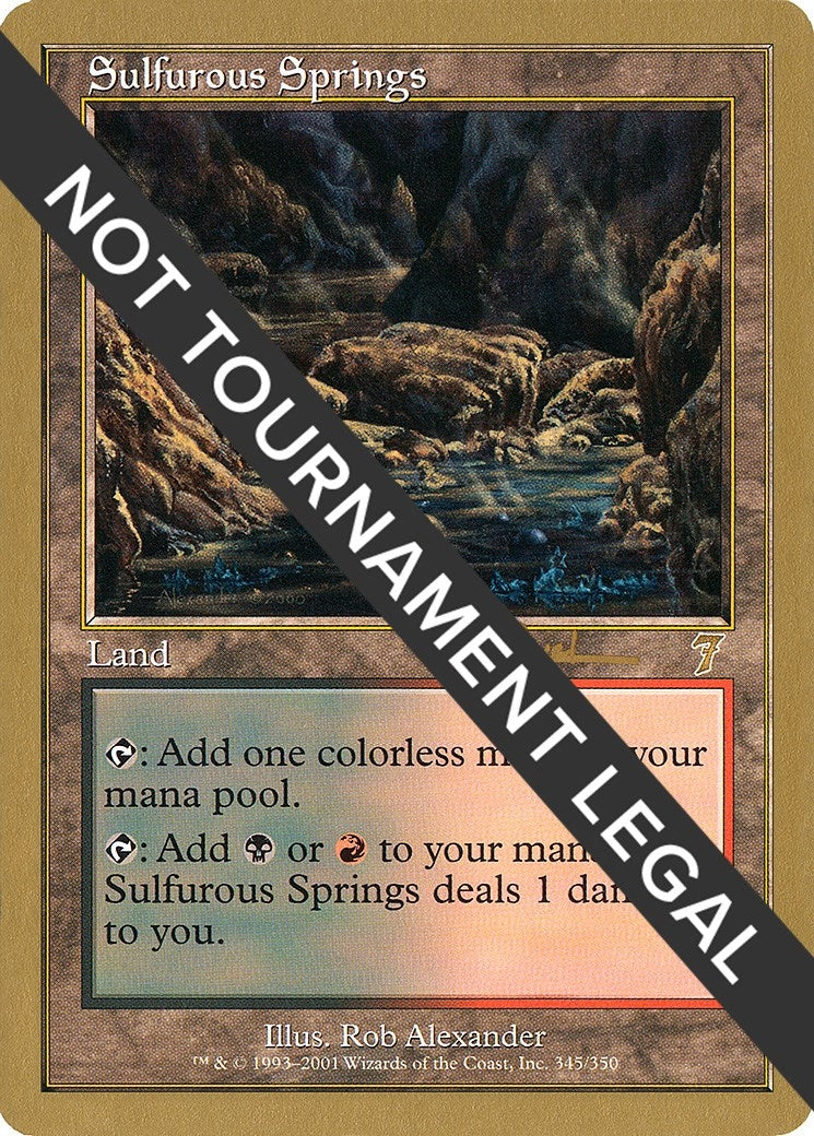Image for Sulfurous Springs - 2001 Antoine Ruel (7ED) [World Championship Decks] - Magic: The Gathering