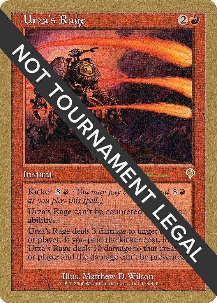 Image for Urza's Rage - 2001 Antoine Ruel (INV) [World Championship Decks] - Magic: The Gathering