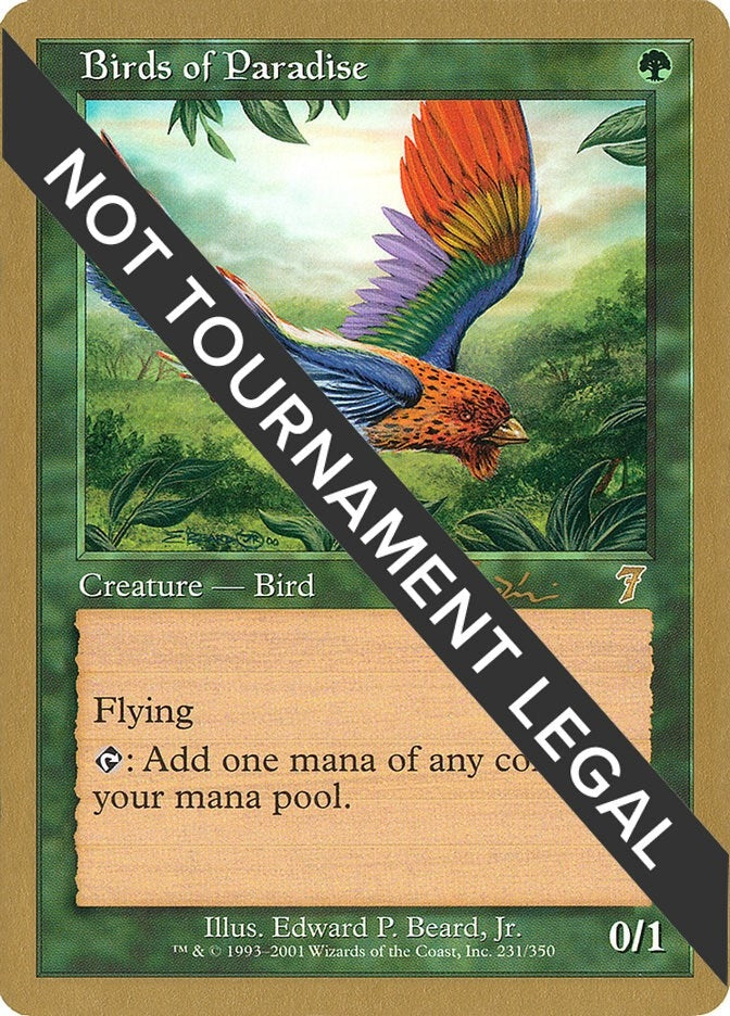 Image for Birds of Paradise - 2001 Jan Tomcani (7ED) [World Championship Decks] - Magic: The Gathering