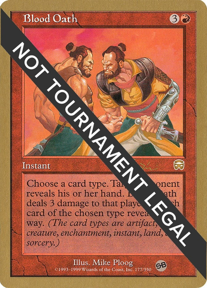 Image for Blood Oath - 2001 Jan Tomcani (MMQ) (SB) [World Championship Decks] - Magic: The Gathering