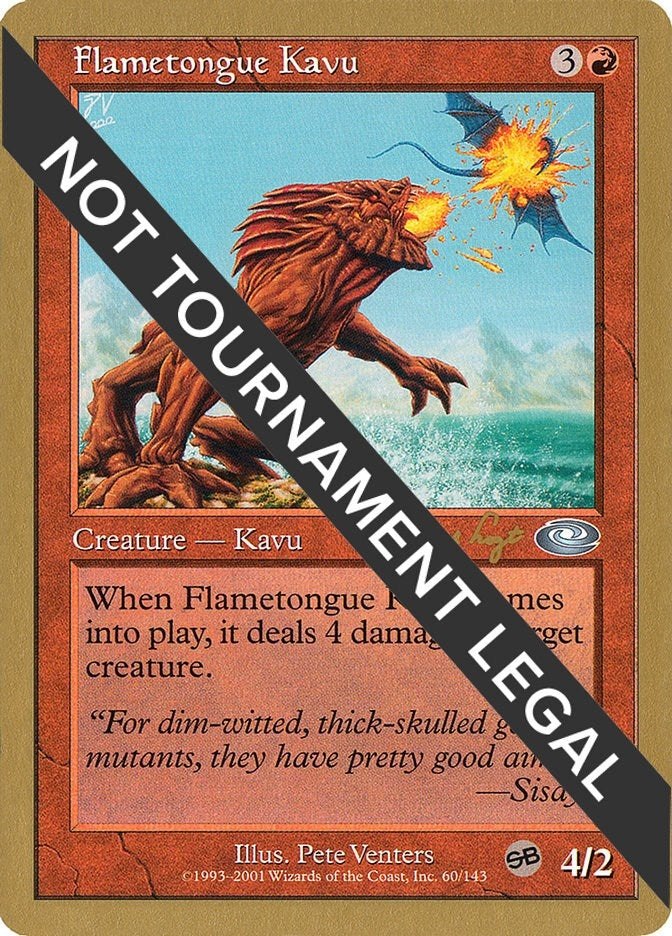 Image for Flametongue Kavu - 2001 Jan Tomcani (PLS) [World Championship Decks] - Magic: The Gathering