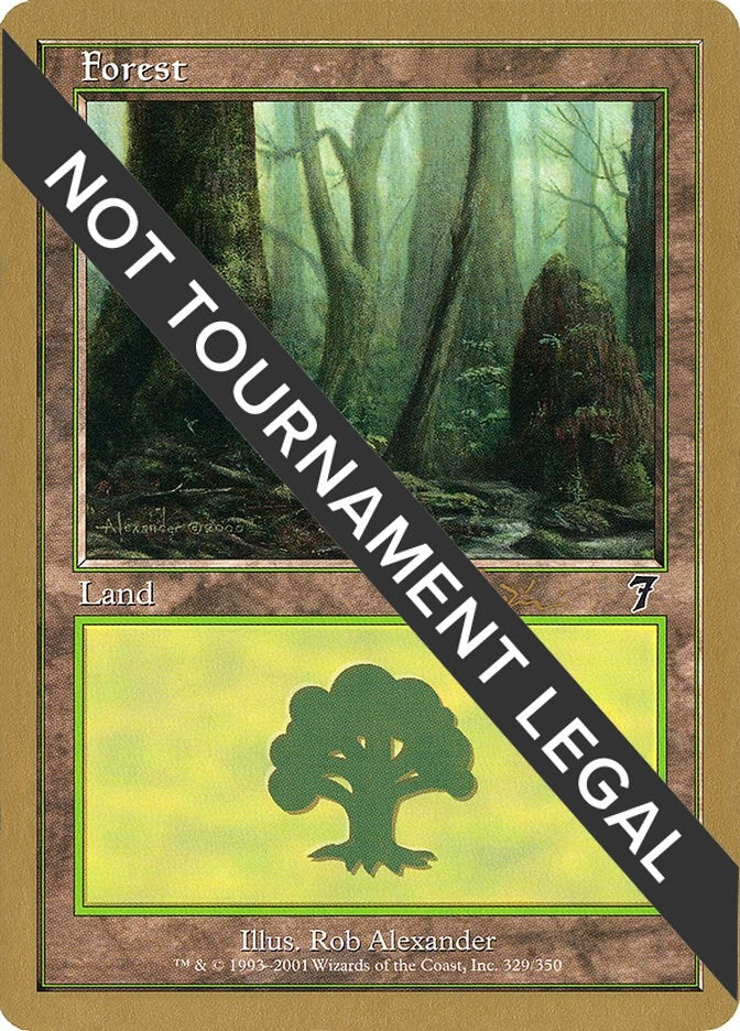 Image for Forest (329) - 2001 Jan Tomcani (7ED) [World Championship Decks] - Magic: The Gathering