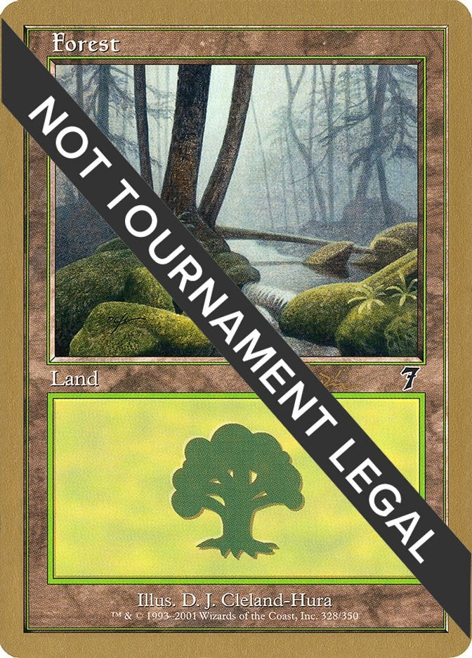 Image for Forest (328) - 2001 Jan Tomcani (7ED) [World Championship Decks] - Magic: The Gathering