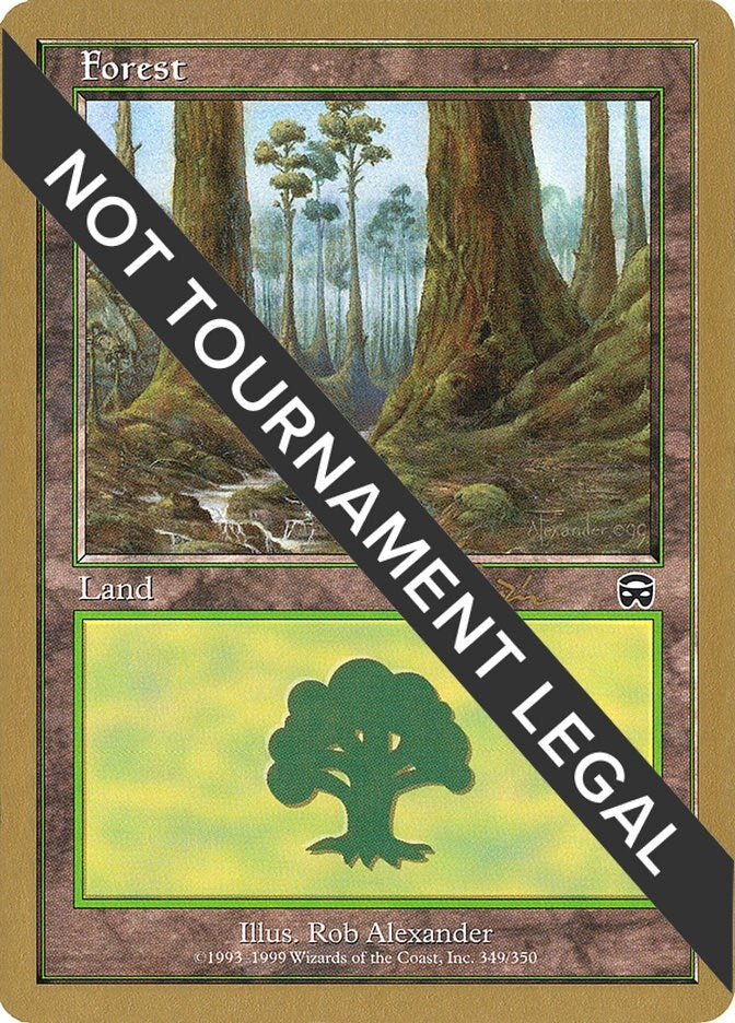 Image for Forest (349) - 2001 Jan Tomcani (MMQ) [World Championship Decks] - Magic: The Gathering