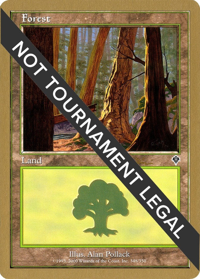 Image for Forest (348) - 2001 Jan Tomcani (INV) [World Championship Decks] - Magic: The Gathering