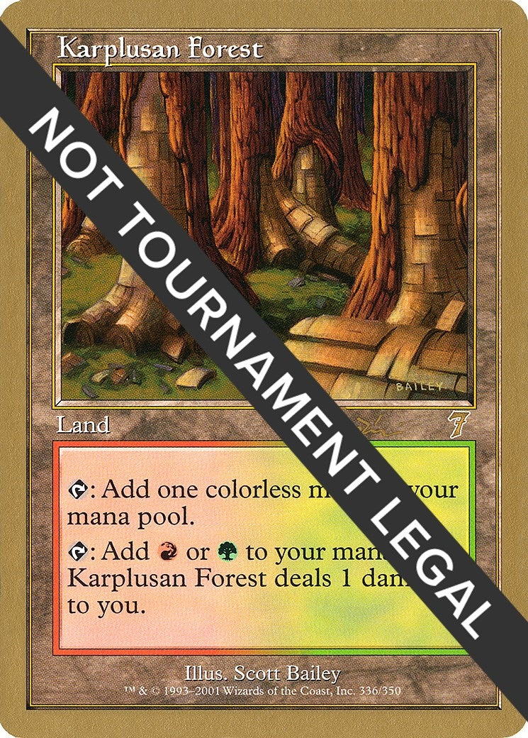Image for Karplusan Forest - 2001 Jan Tomcani (7ED) [World Championship Decks] - Magic: The Gathering