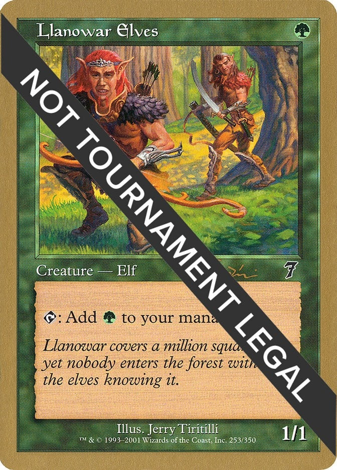 Image for Llanowar Elves - 2001 Jan Tomcani (7ED) [World Championship Decks] - Magic: The Gathering
