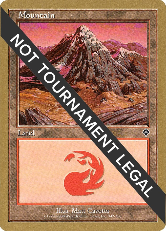 Image for Mountain (343) - 2001 Jan Tomcani (INV) [World Championship Decks] - Magic: The Gathering