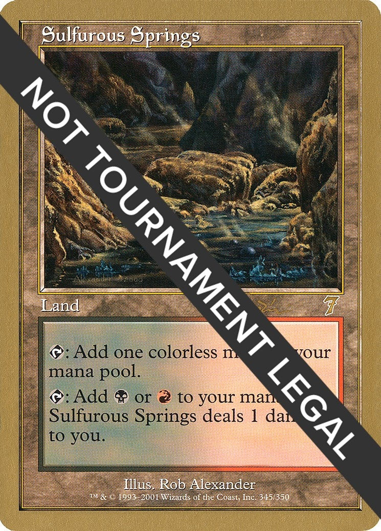 Image for Sulfurous Springs - 2001 Jan Tomcani (7ED) [World Championship Decks] - Magic: The Gathering