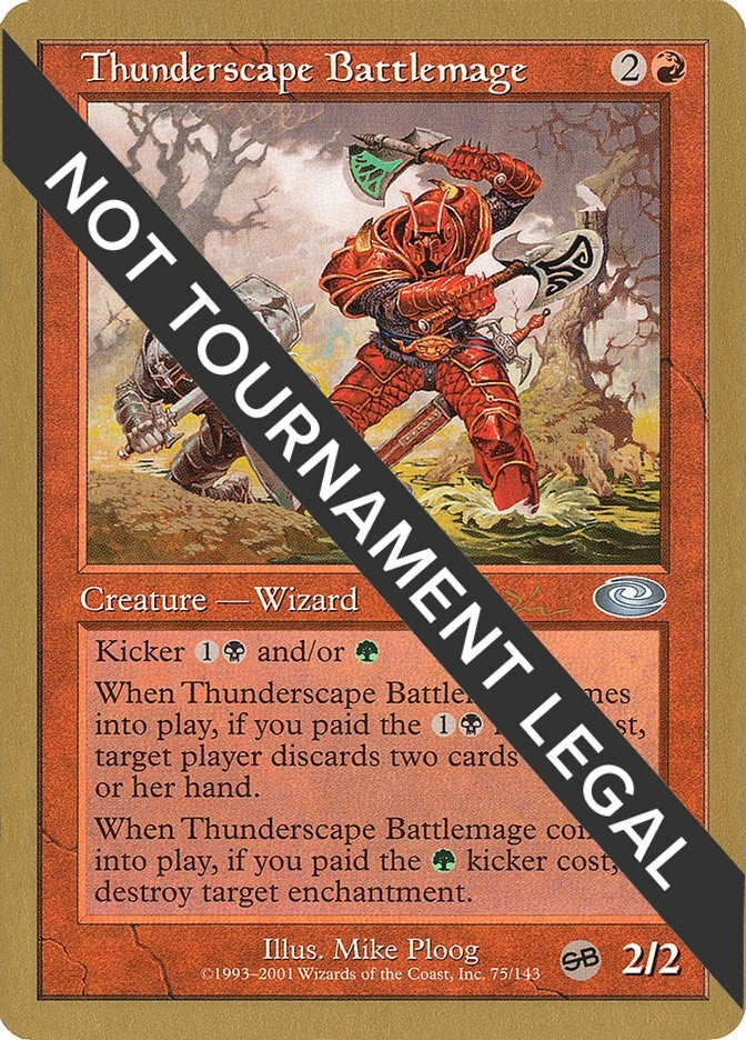 Image for Thunderscape Battlemage - 2001 Jan Tomcani (PLS) [World Championship Decks] - Magic: The Gathering