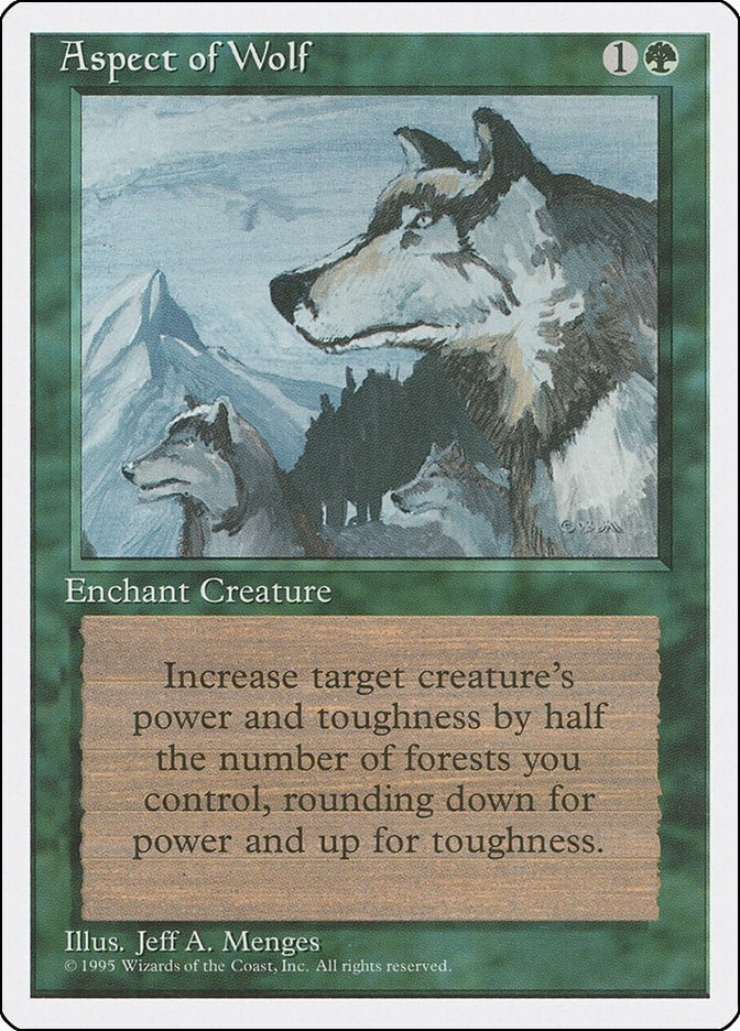 Image for Aspect of Wolf [Fourth Edition] - Magic: The Gathering
