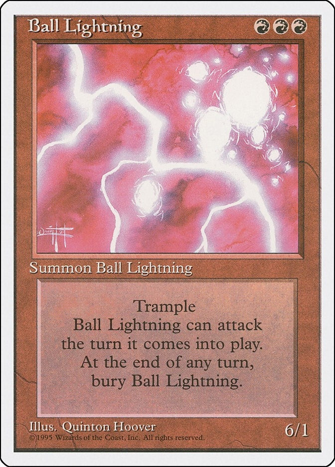 Image for Ball Lightning [Fourth Edition] - Magic: The Gathering