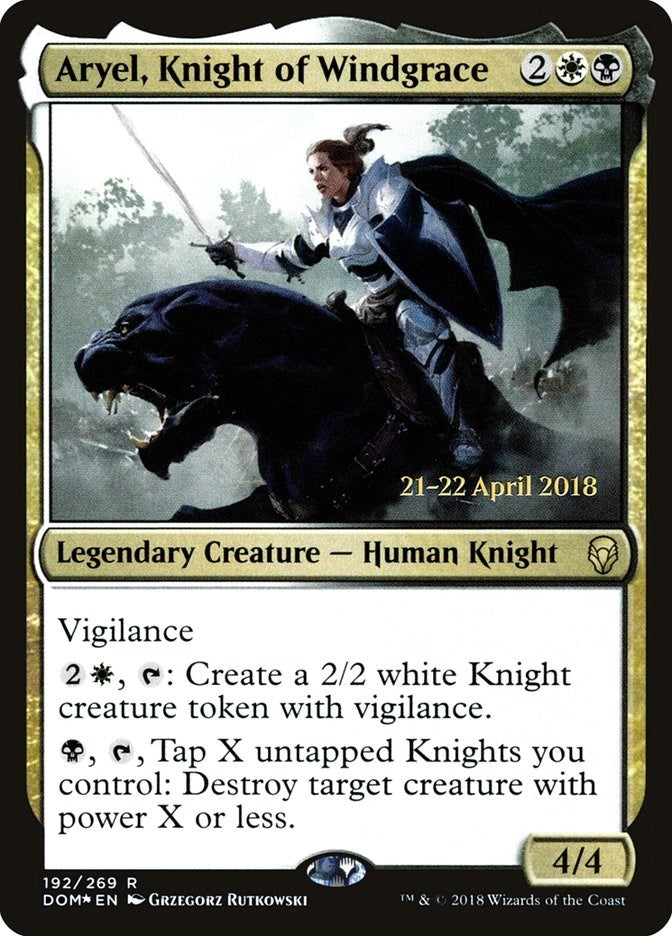 Image for Aryel, Knight of Windgrace (192) [Prerelease Cards] - Magic: The Gathering