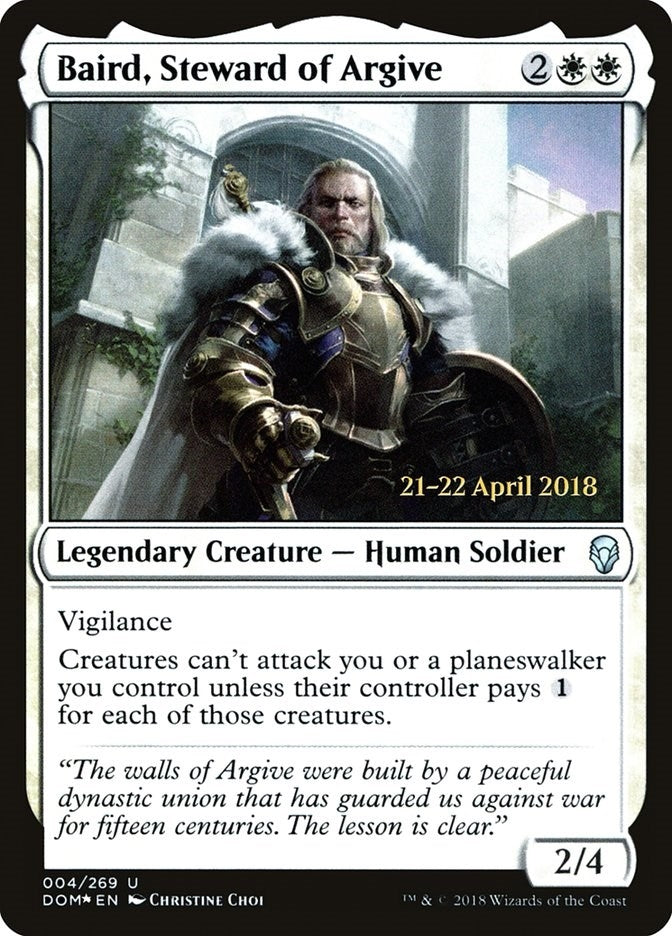 Image for Baird, Steward of Argive (4) [Prerelease Cards] - Magic: The Gathering