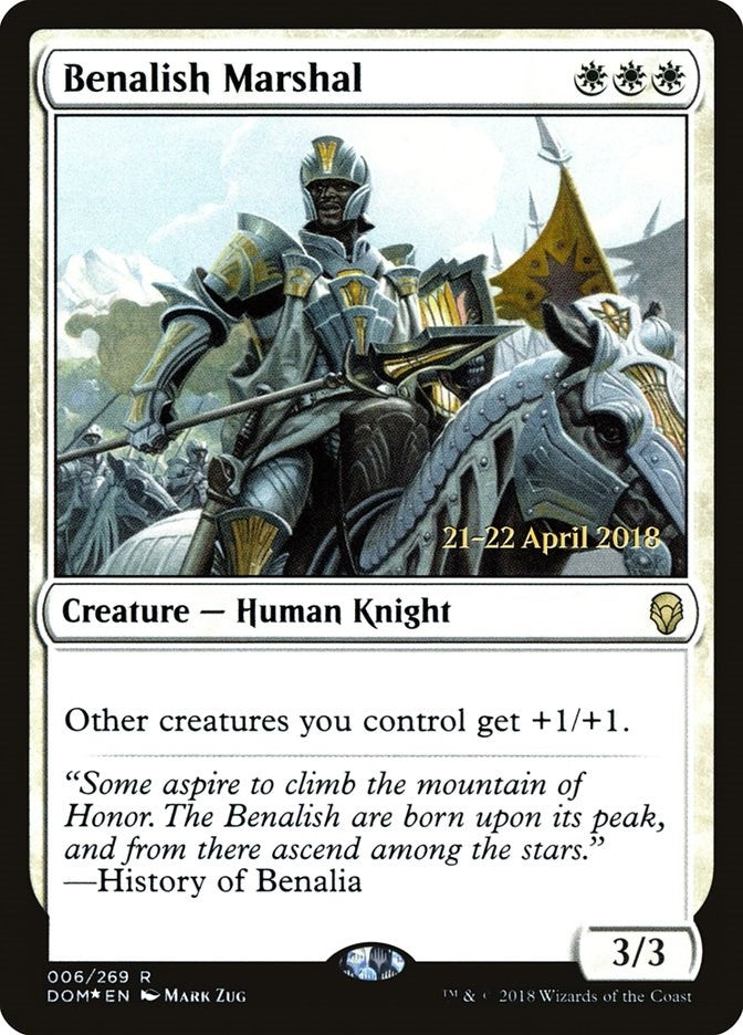 Image for Benalish Marshal (6) [Prerelease Cards] - Magic: The Gathering