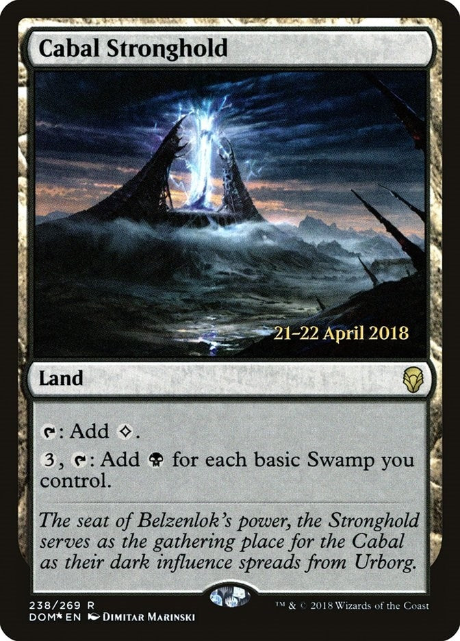 Image for Cabal Stronghold (238) [Prerelease Cards] - Magic: The Gathering