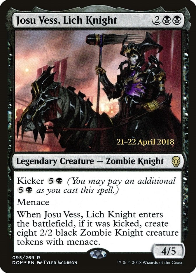 Image for Josu Vess, Lich Knight (95) [Prerelease Cards] - Magic: The Gathering