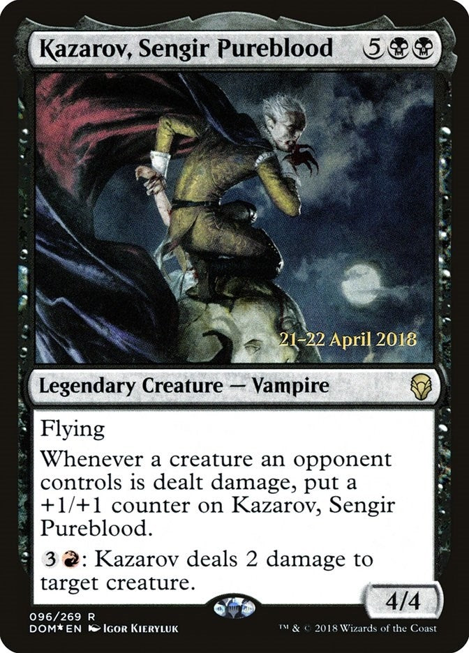 Image for Kazarov, Sengir Pureblood (96) [Prerelease Cards] - Magic: The Gathering