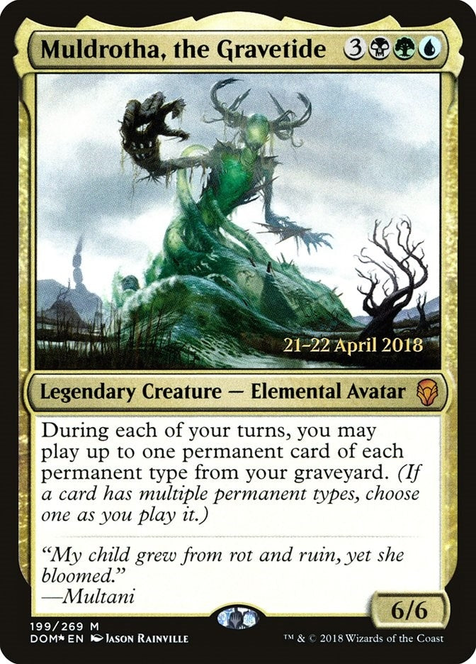 Image for Muldrotha, the Gravetide (199) [Prerelease Cards] - Magic: The Gathering