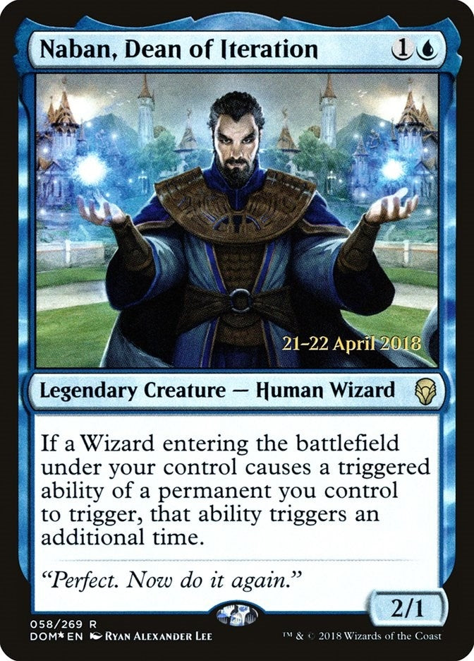 Image for Naban, Dean of Iteration (58) [Prerelease Cards] - Magic: The Gathering