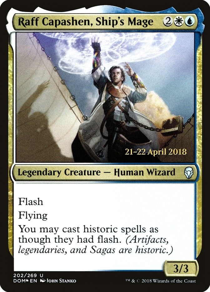 Image for Raff Capashen, Ship's Mage (202) [Prerelease Cards] - Magic: The Gathering