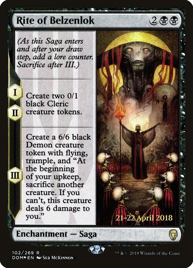 Image for Rite of Belzenlok (102) [Prerelease Cards] - Magic: The Gathering