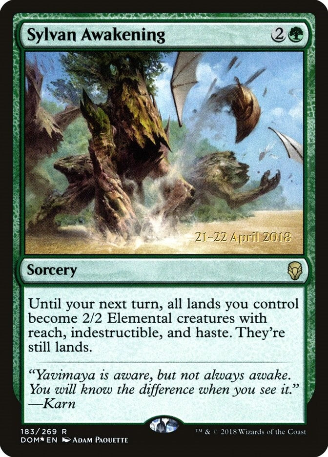 Image for Sylvan Awakening (183) [Prerelease Cards] - Magic: The Gathering
