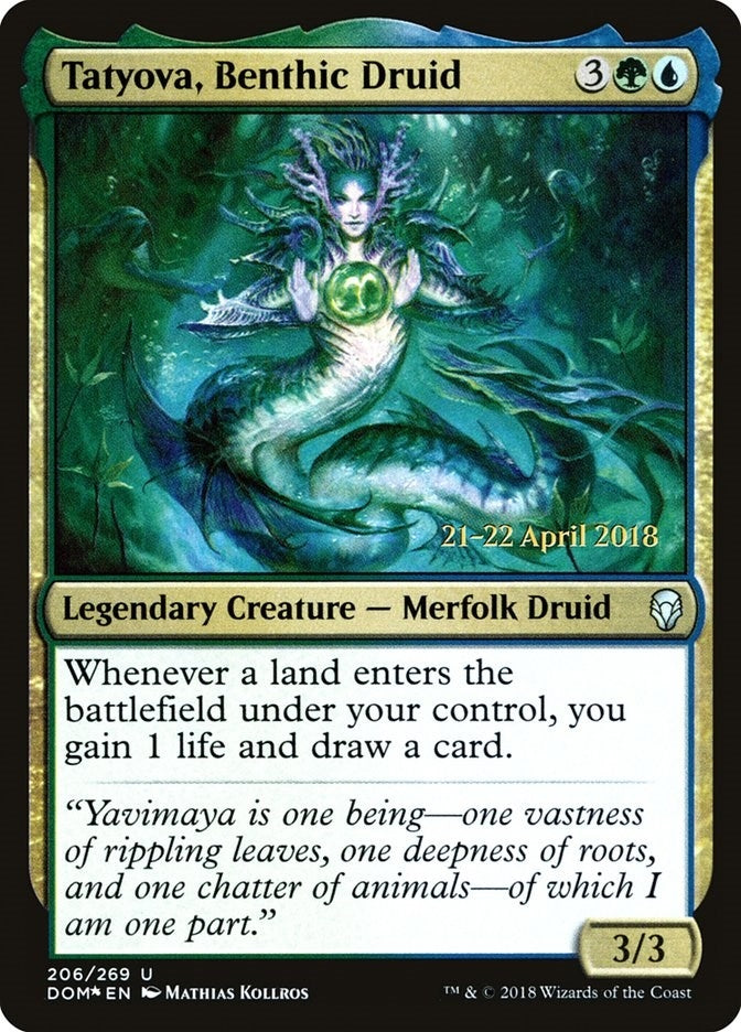 Image for Tatyova, Benthic Druid (206) [Prerelease Cards] - Magic: The Gathering
