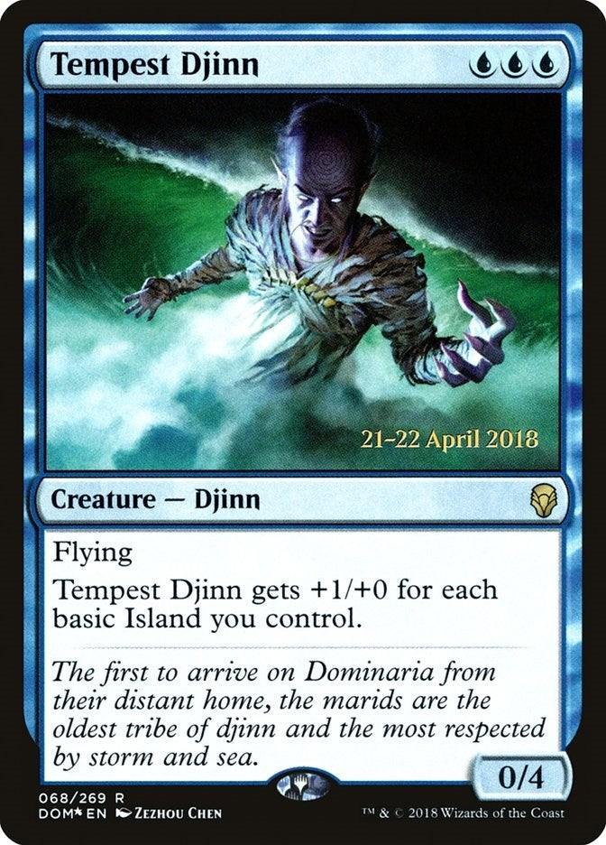 Image for Tempest Djinn (68) [Prerelease Cards] - Magic: The Gathering