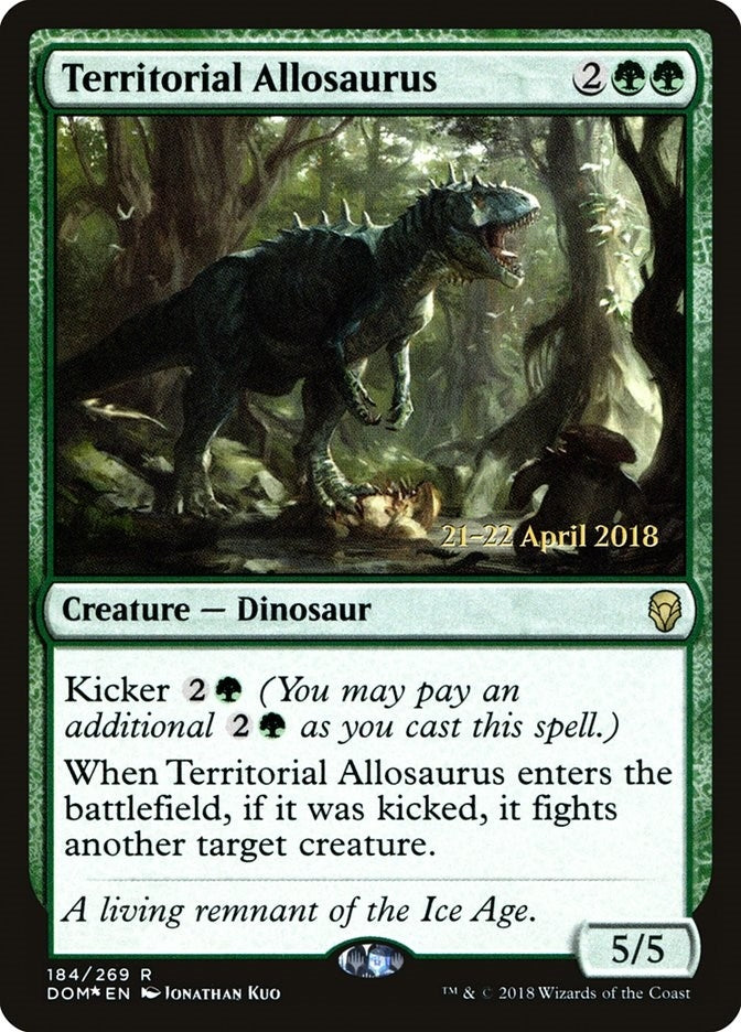 Image for Territorial Allosaurus (184) [Prerelease Cards] - Magic: The Gathering