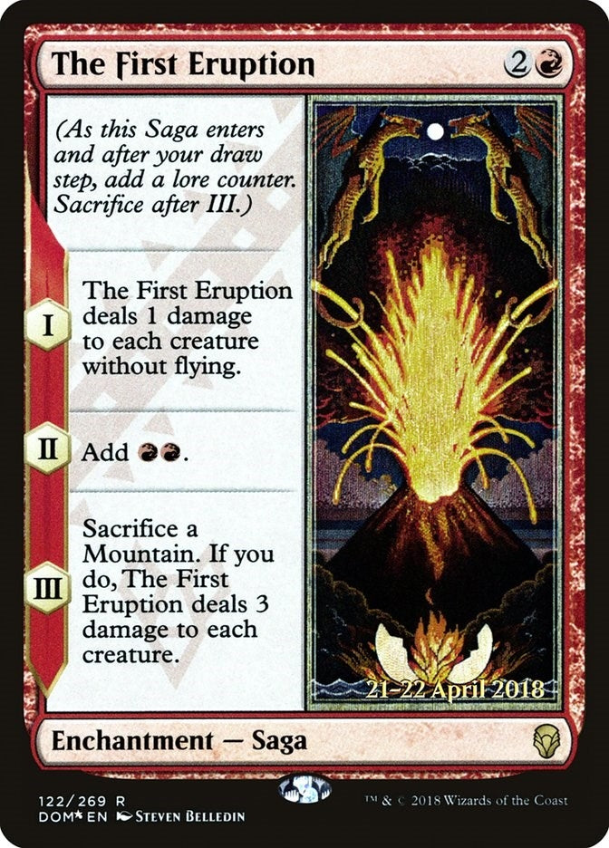 Image for The First Eruption (122) [Prerelease Cards] - Magic: The Gathering