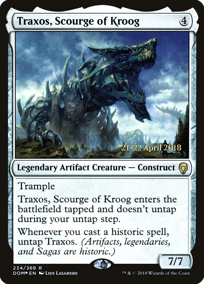 Image for Traxos, Scourge of Kroog (234) [Prerelease Cards] - Magic: The Gathering