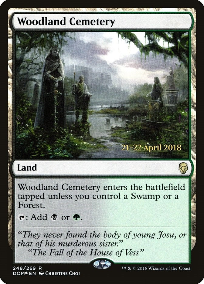 Image for Woodland Cemetery (248) [Prerelease Cards] - Magic: The Gathering