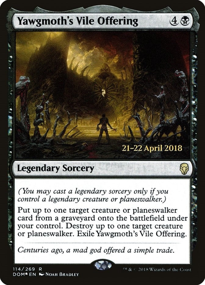 Image for Yawgmoth's Vile Offering (114) [Prerelease Cards] - Magic: The Gathering