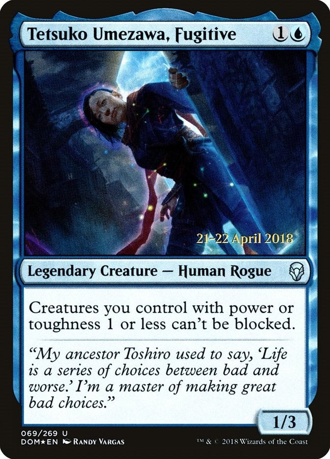 Image for Tetsuko Umezawa, Fugitive (69) [Prerelease Cards] - Magic: The Gathering