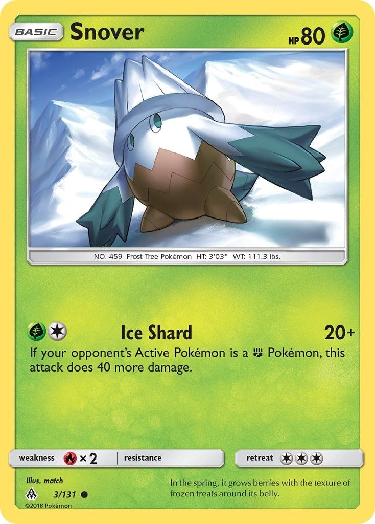 Image for Snover (3/131) [SM - Forbidden Light] - Pokemon