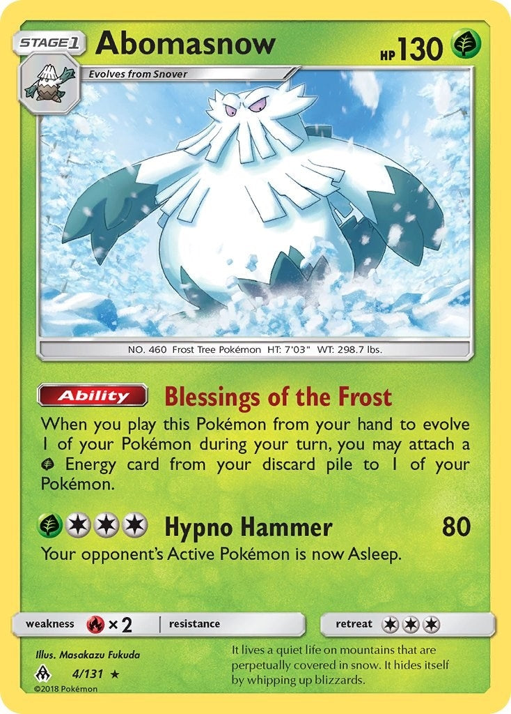 Image for Abomasnow (4/131) [SM - Forbidden Light] - Pokemon