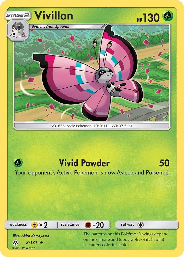 Image for Vivillon (8/131) [SM - Forbidden Light] - Pokemon