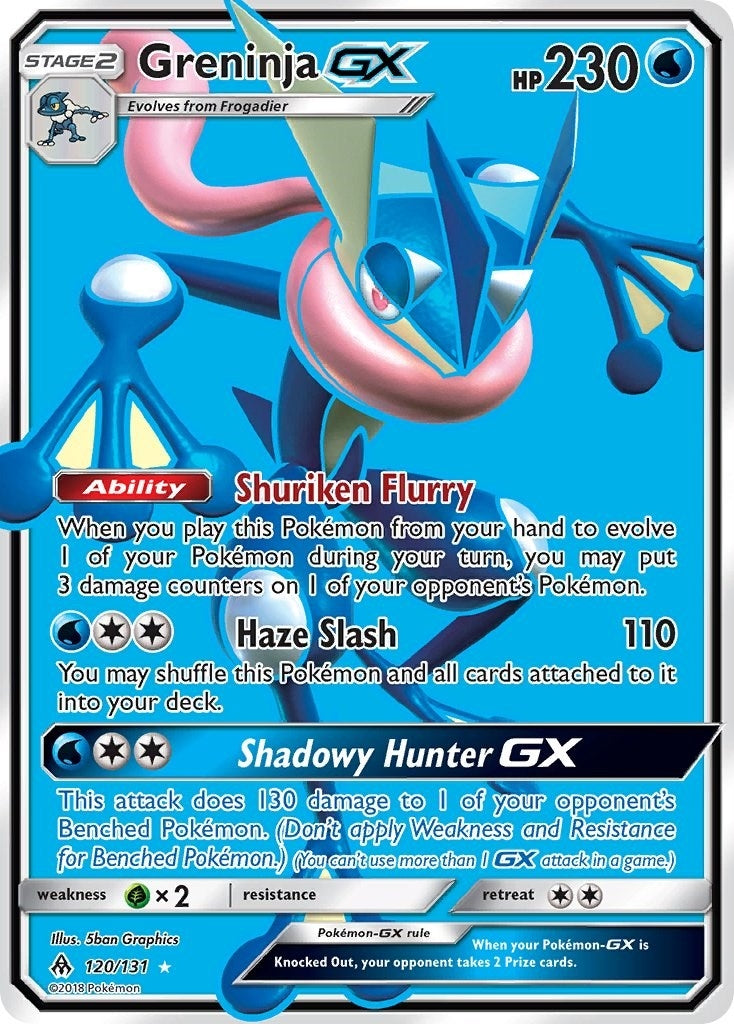 Image for Greninja GX (Full Art) (120/131) [SM - Forbidden Light] - Pokemon