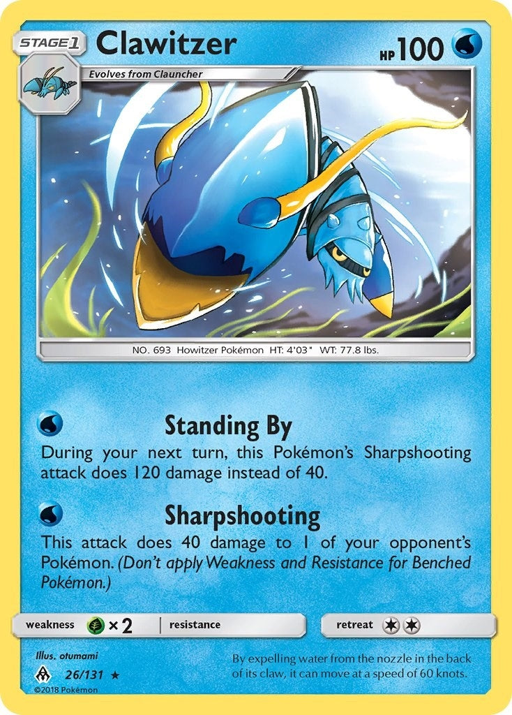 Image for Clawitzer (26/131) [SM - Forbidden Light] - Pokemon