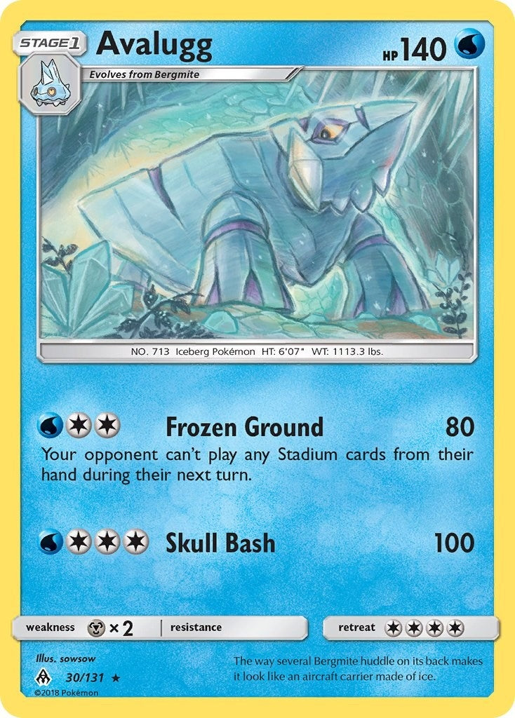 Image for Avalugg (30/131) [SM - Forbidden Light] - Pokemon