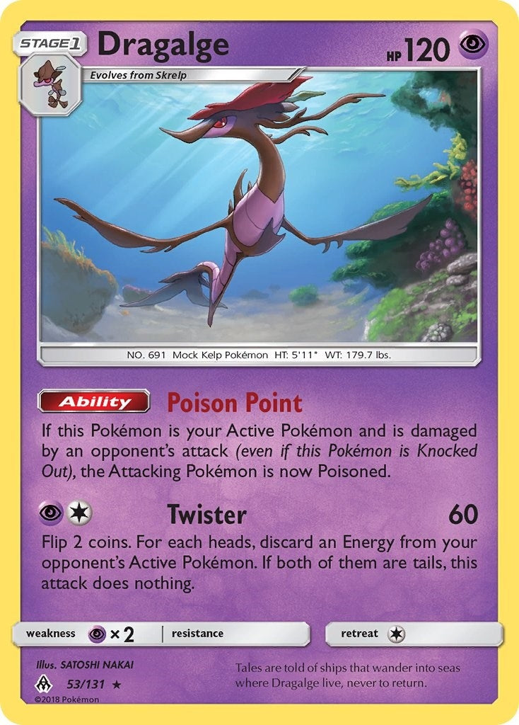 Image for Dragalge (53/131) [SM - Forbidden Light] - Pokemon