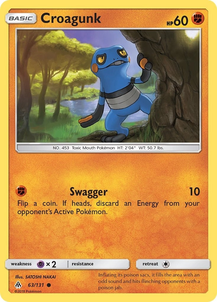Image for Croagunk (63/131) [SM - Forbidden Light] - Pokemon