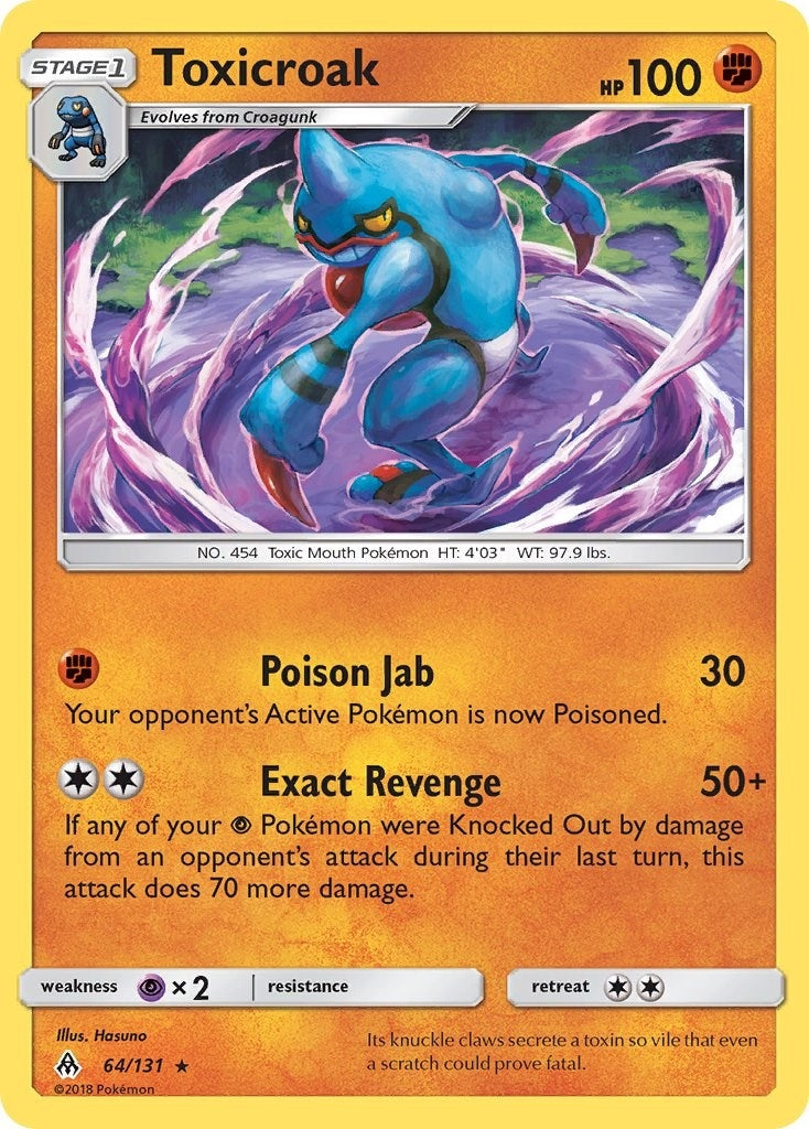 Toxicroak (64/131) [SM - Forbidden Light]