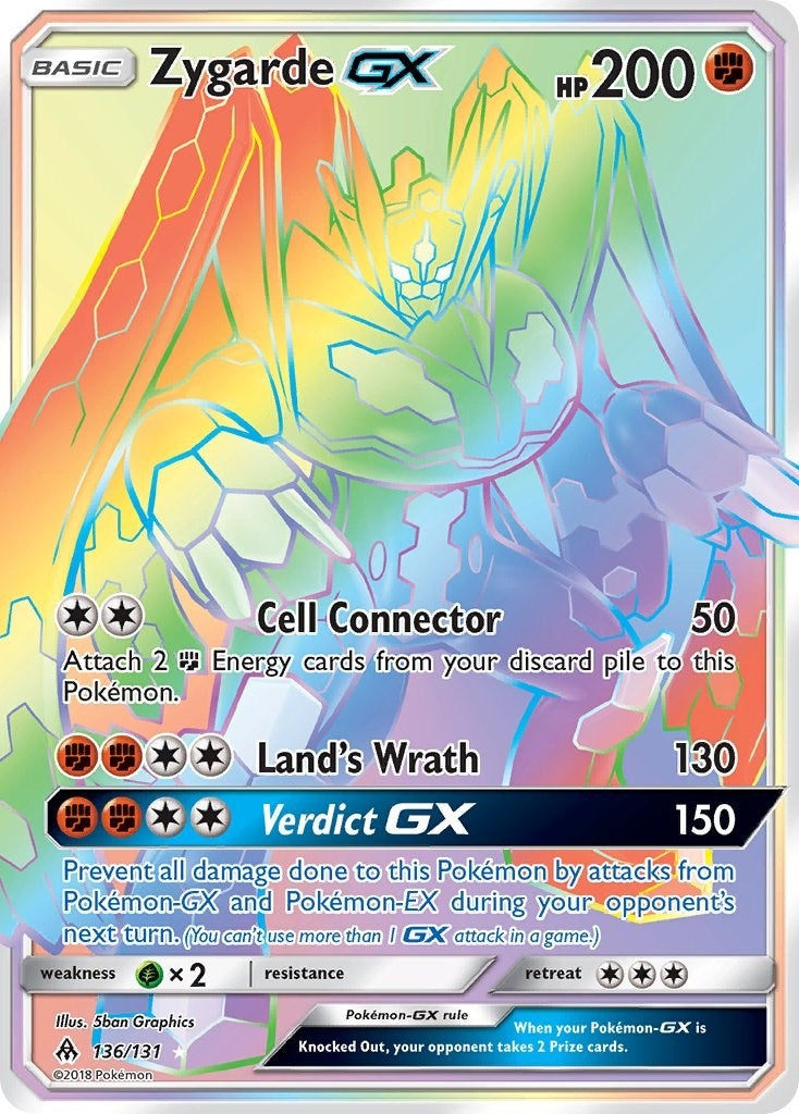 Image for Zygarde GX (Secret) (136/131) [SM - Forbidden Light] - Pokemon