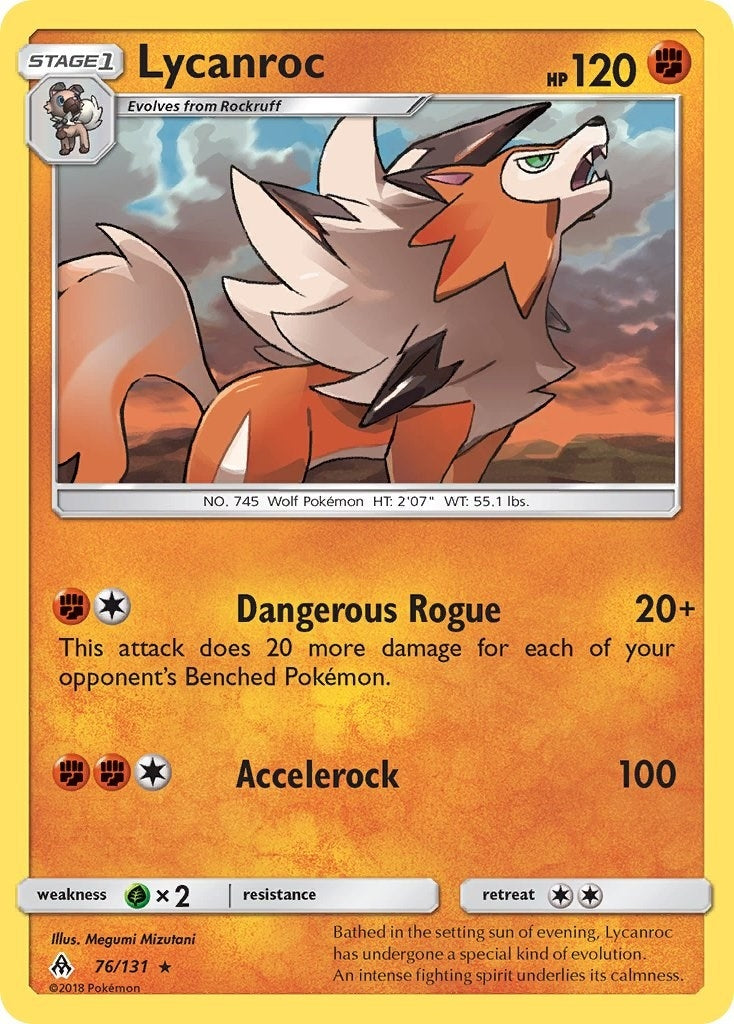 Image for Lycanroc (76/131) [SM - Forbidden Light] - Pokemon