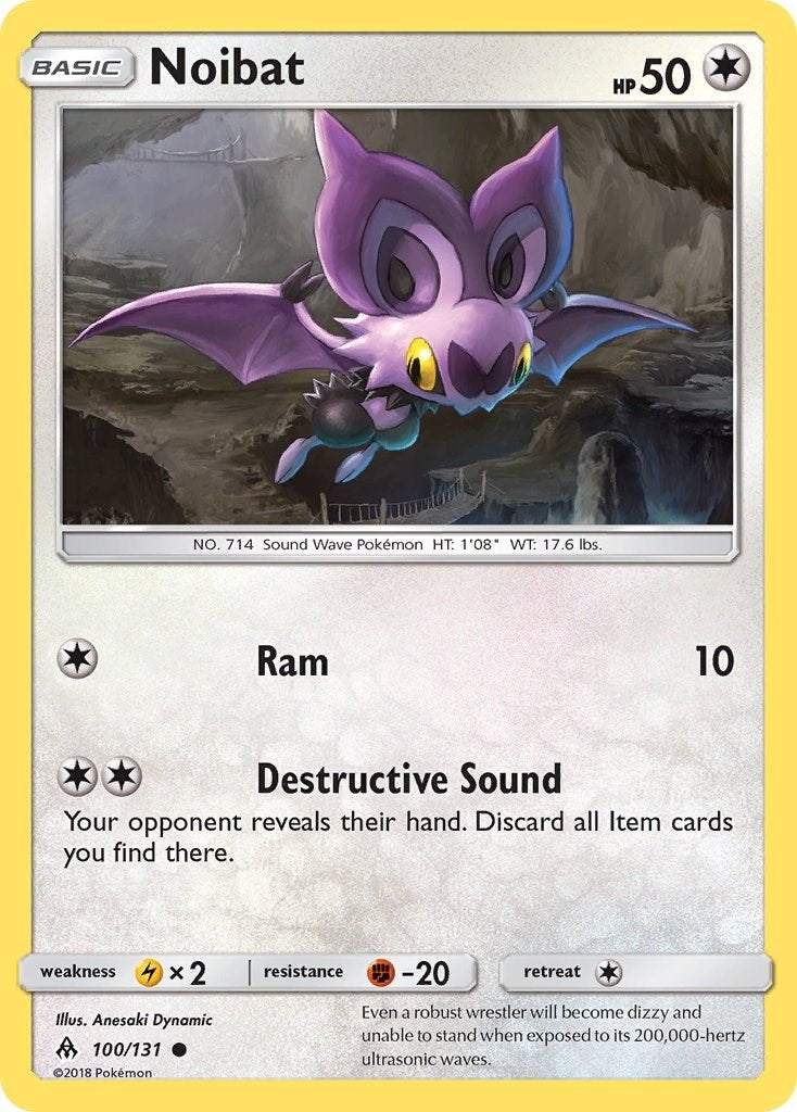 Image for Noibat (100/131) [SM - Forbidden Light] - Pokemon