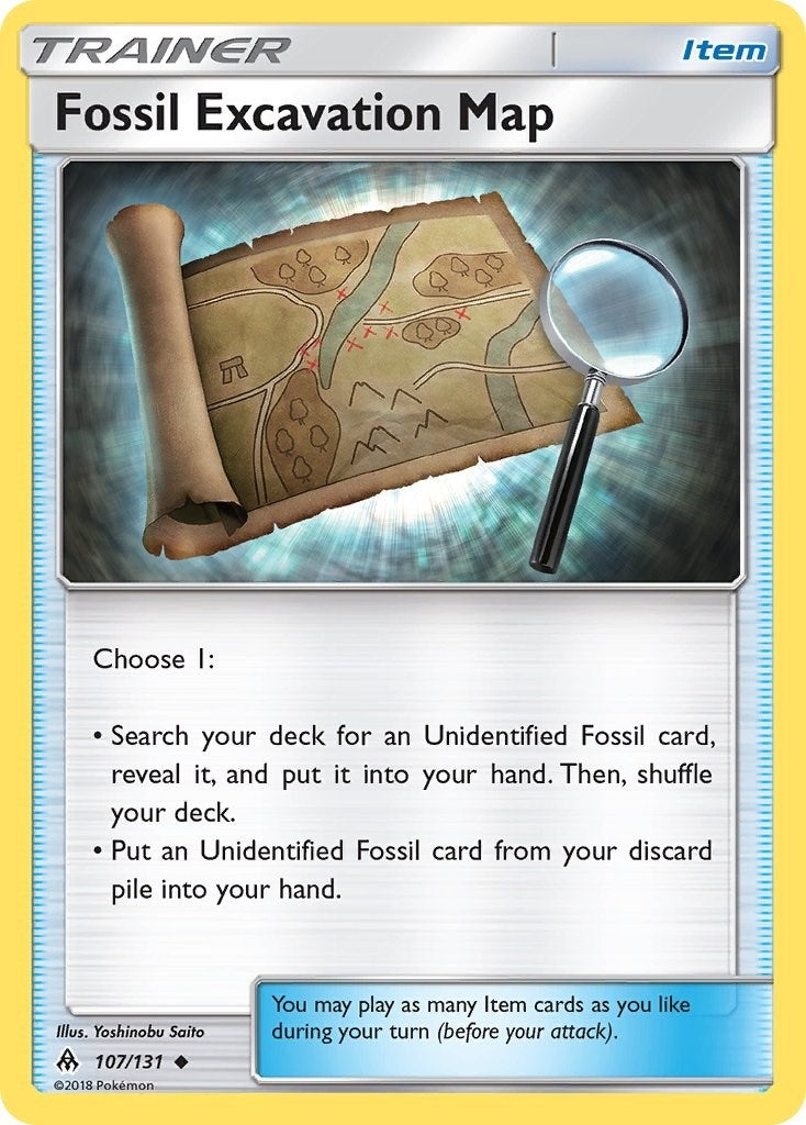 Image for Fossil Excavation Map (107/131) [SM - Forbidden Light] - Pokemon